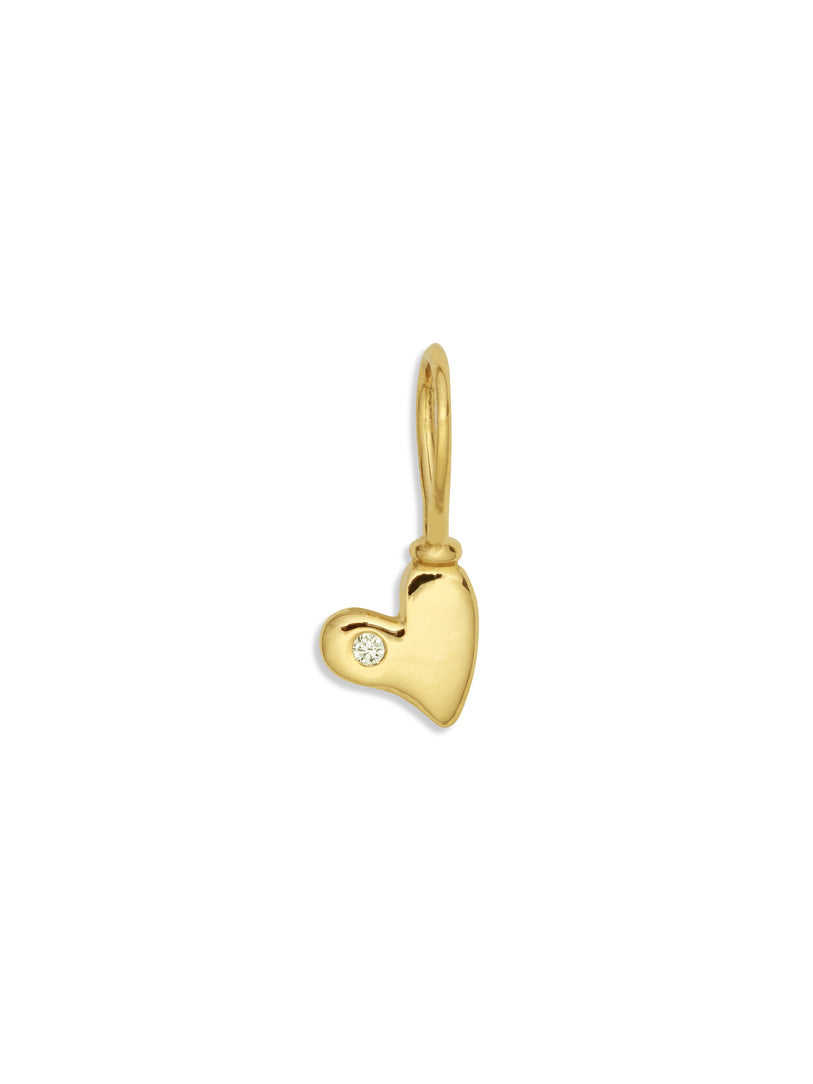 Small Gold Charms | Marla Aaron 18K Yellow Gold / Diamond / Drop