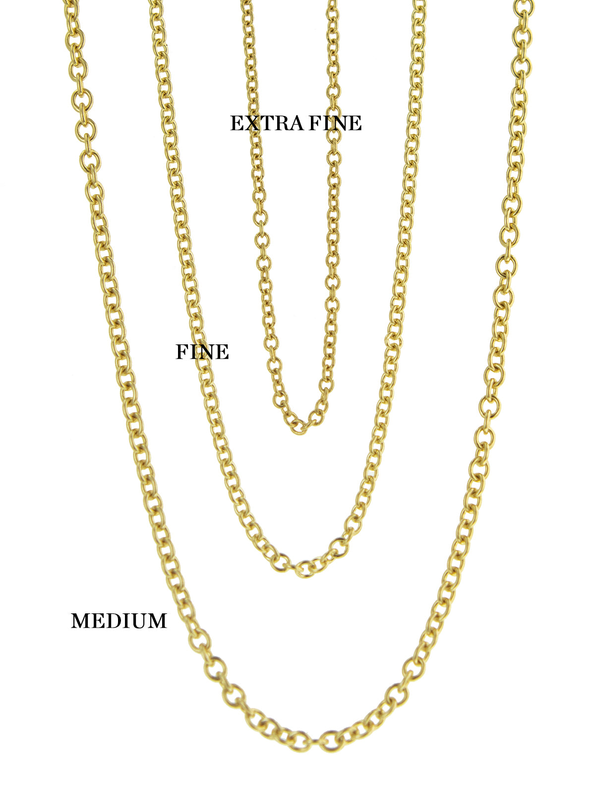 Cable Chain | Gold Chain | Necklace Chain | Pendant Chain 14K Yellow Gold / 20in by Helen Ficalora