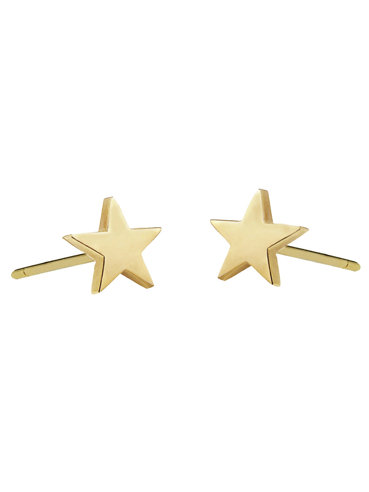 3mm Tiny Star Stud 14K Gold | Musemond, 14K White Gold / Single