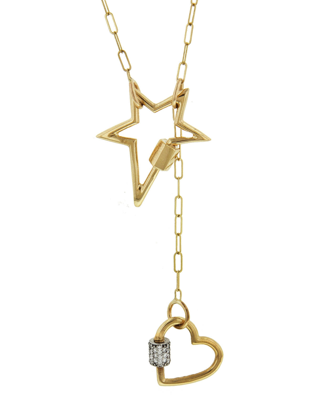 Gold Babylock Square Link Chain Necklace