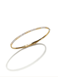 Two Tone Diamond Flexible Bracelet