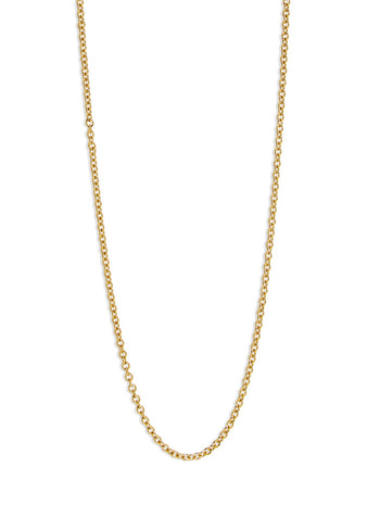 Medium Cable Chain Yellow Gold Necklace