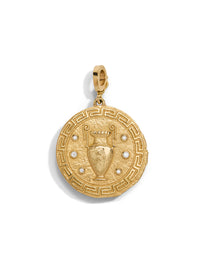 Revelry Large Yellow Gold Coin Charm