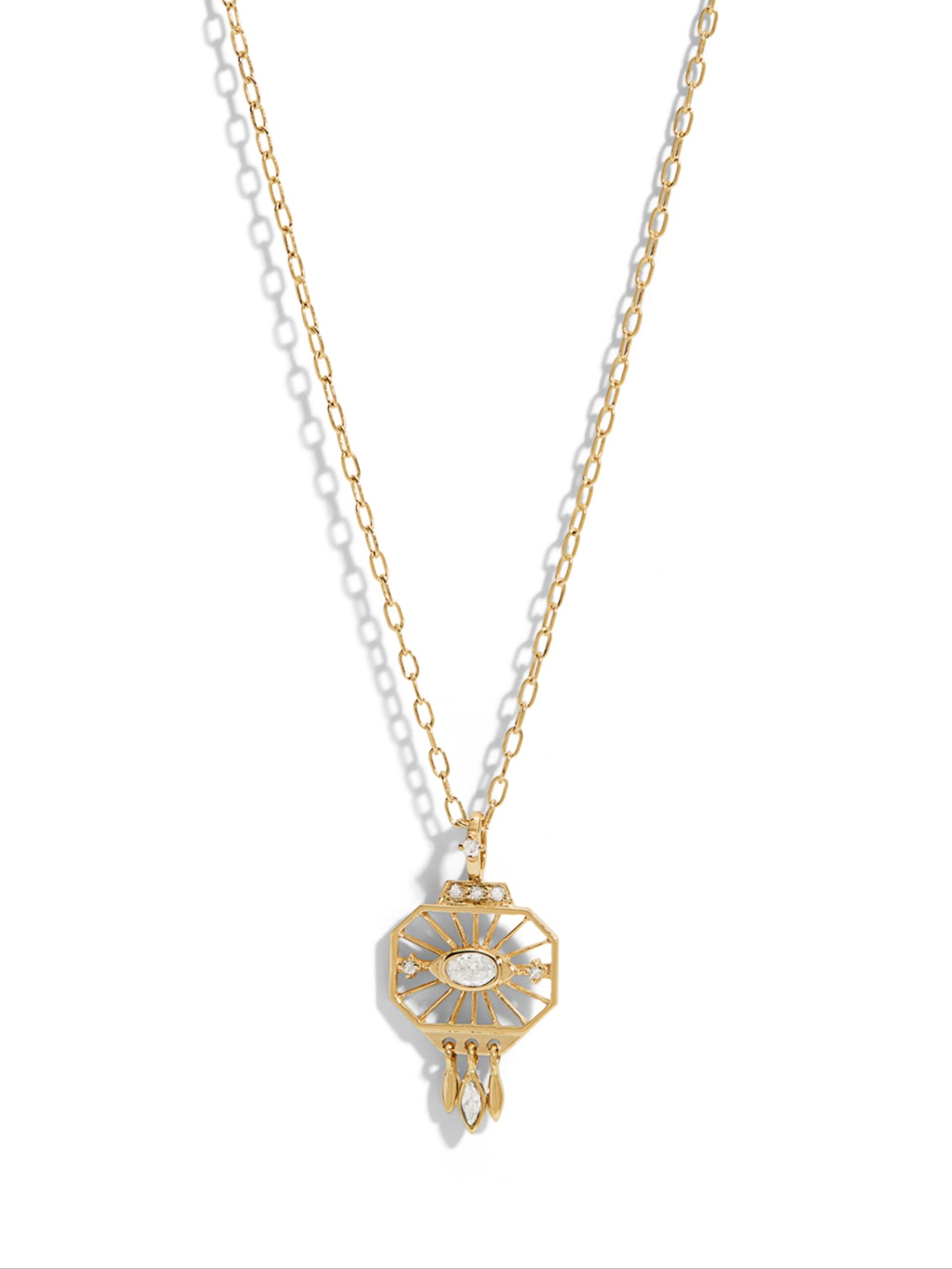 Dream Maker Diamond Yellow Gold Necklace