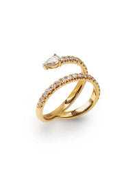 Serpent Yellow Gold Ring