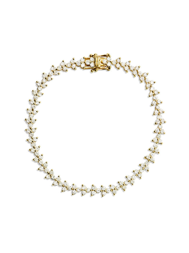 Poppy Diamond Yellow Gold Bracelet