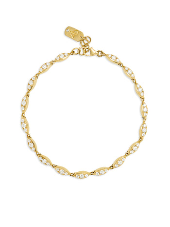 Angel Diamond Yellow Gold Bracelet