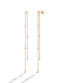 Poppy Yellow Gold Drop Earrings