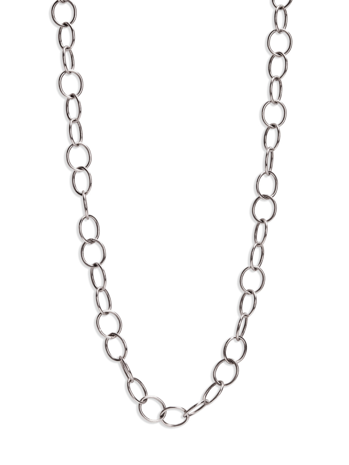 Silver Necklace Set For Men : Rectangle Pendant Necklace and 4.5mm Figaro  Chain