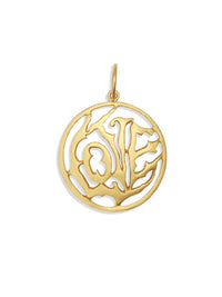 Large Love 22K Yellow Gold Charm