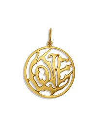 Large Love 22K Yellow Gold Charm