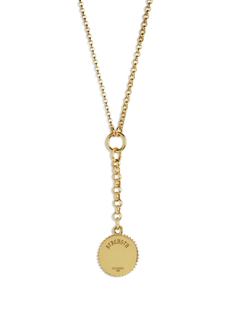 Baby Strength Small Mixed Belcher Yellow Gold Necklace