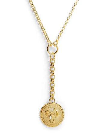 Baby Protection Medallion On Small Mixed Belcher Necklace