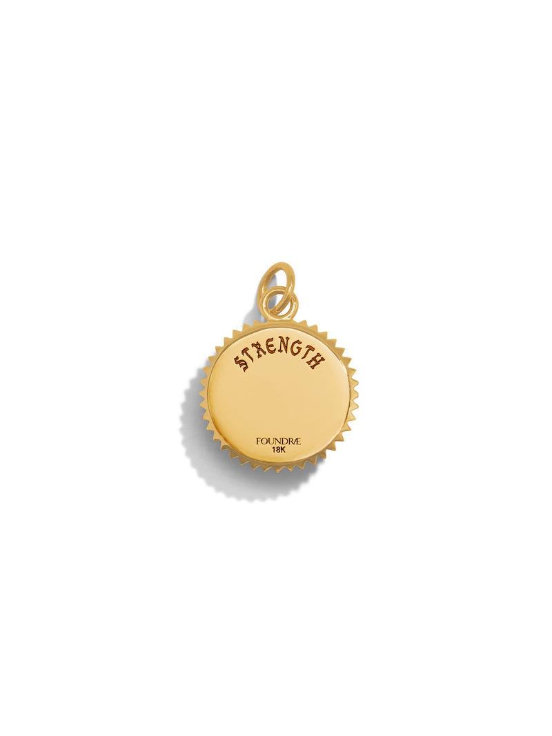 Baby Strength Yellow Gold Medallion Charm