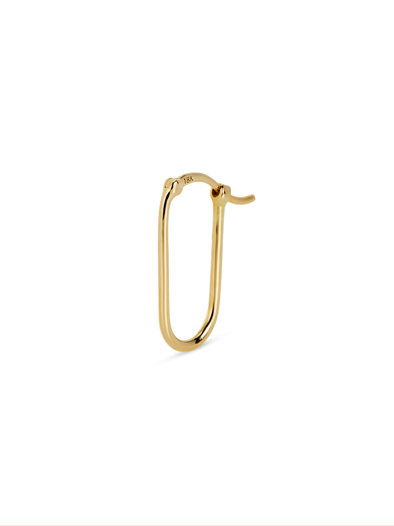 Mini 18kt white gold single earring