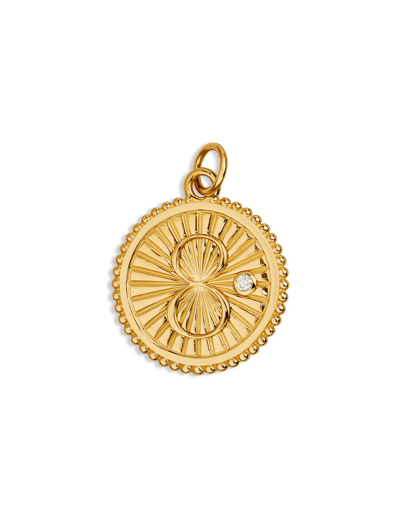 Medium Karma Yellow Gold Medallion