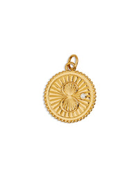 Baby Karma Yellow Gold Medallion