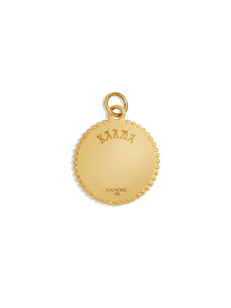 Medium Karma Yellow Gold Medallion