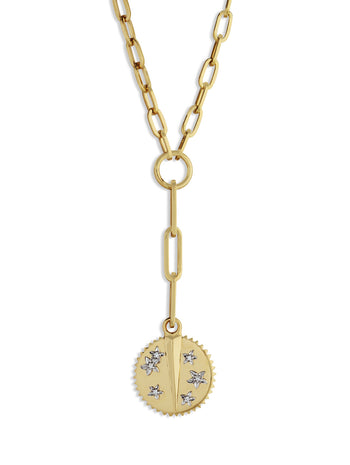 Baby Resilience On Yellow Gold Refined Clip Necklace
