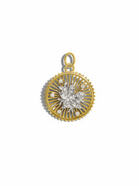 Medium Millie Fleur Resilience Yellow Gold Medallion