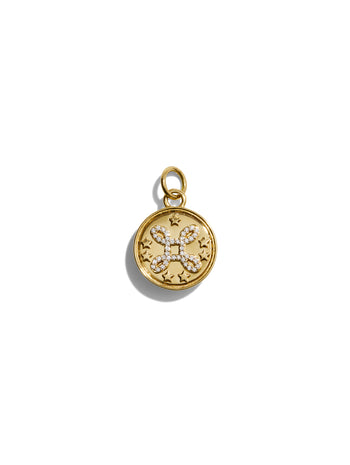 Baby True Love Knot Yellow Gold Medallion Charm