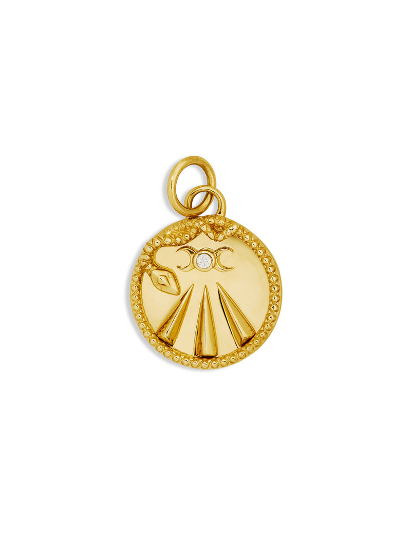 Baby Mind, Body, and Soul Yellow Gold Medallion