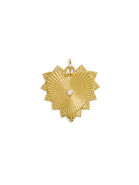 Medium Heart Love Token Yellow Gold Medallion