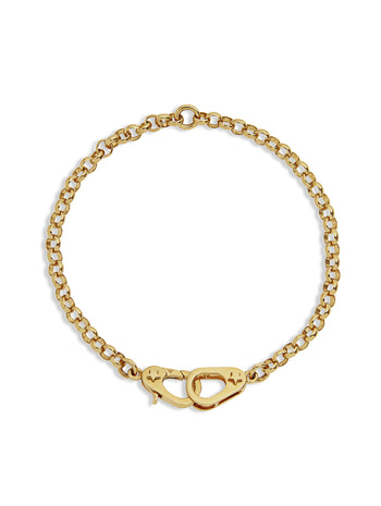 Medium Belcher Sister Hook Yellow Gold Bracelet