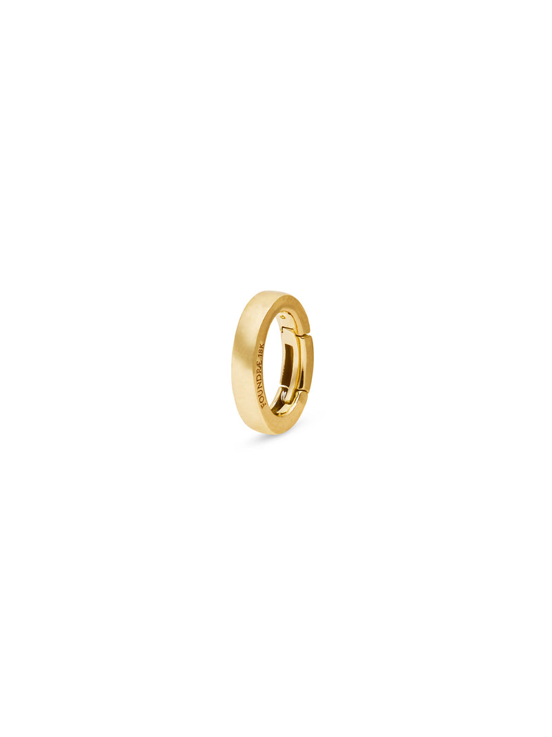 Classic Oval Push Gate Yellow Gold Annex Link