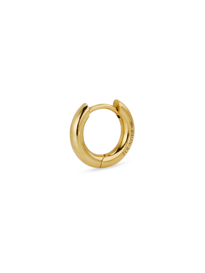 Petite Chubby Yellow Gold Ear Hoop