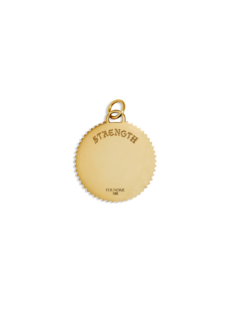 Large Strength Yellow Gold Specialty Medallion