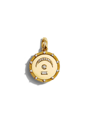 Pause Diamond Medium Medallion With Oval Pushgate