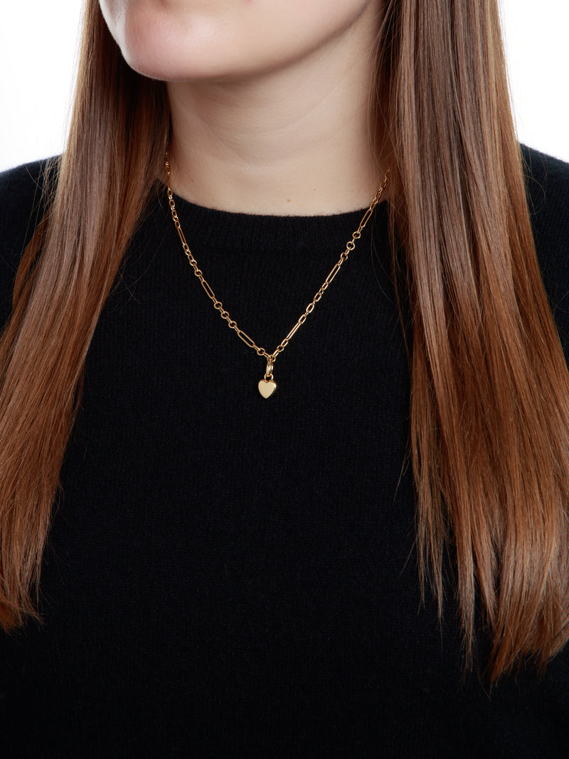 Fine Mixed Clip Yellow Gold Chain Necklace