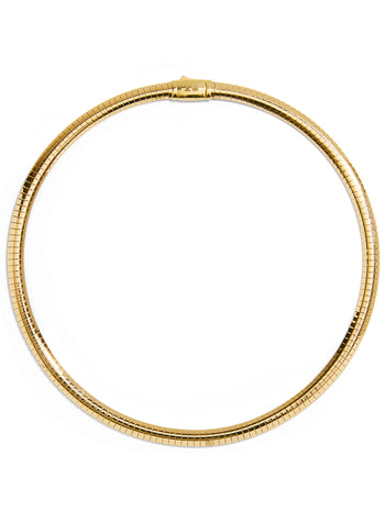 Medium Sleek Collar Yellow Gold Necklace