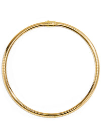 Medium Sleek Collar Yellow Gold Necklace