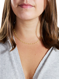 Classic Gigi Lime Yellow Gold Necklace