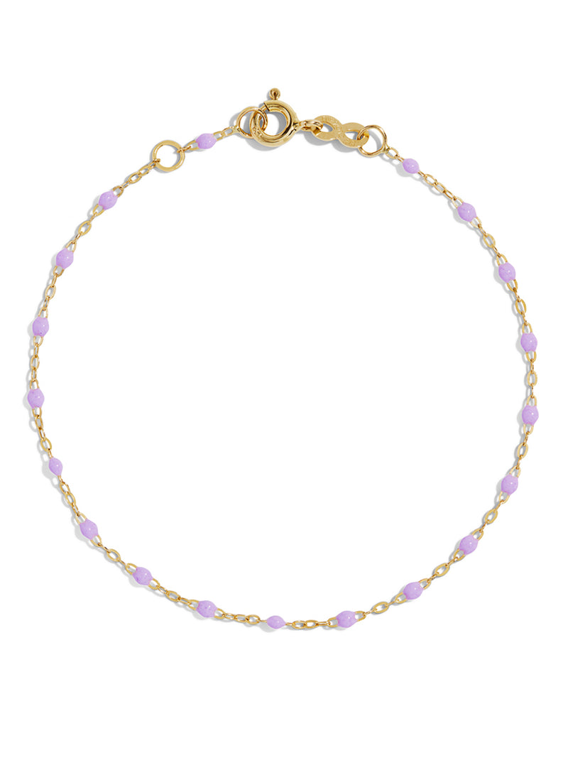 Classic Gigi Lilac Resin Yellow Gold Bracelet