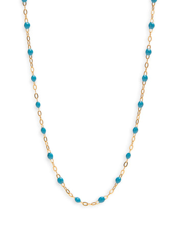 Classic Gigi Jeans Resin Yellow Gold Necklace