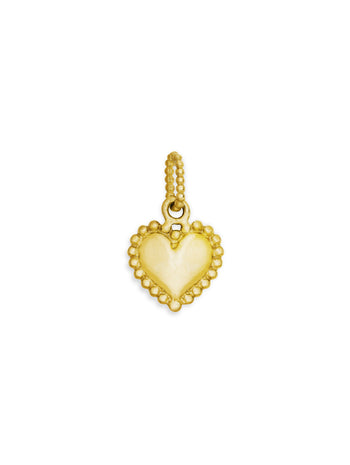 Lucky Heart Yellow Gold Charm