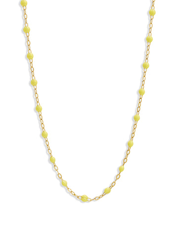 Classic Gigi Mimosa Yellow Gold Necklace