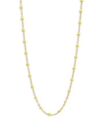 Classic Gigi Mimosa Yellow Gold Necklace