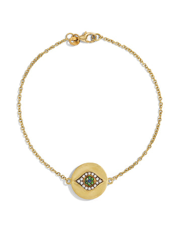 Golden Dawn Evil Eye Yellow Gold Bracelet