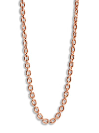 Signature Oval Link Rose Gold Chain Necklace