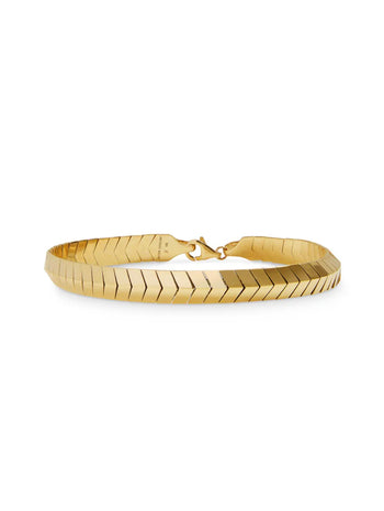 Fishtail Yellow Gold Bracelet