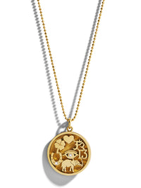 Good Luck Charm Yellow Gold Necklace