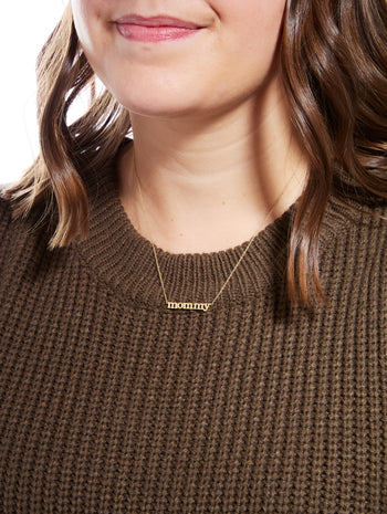 Mommy Yellow Gold Necklace