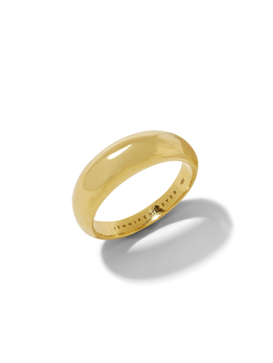 Small Dome Yellow Gold Ring