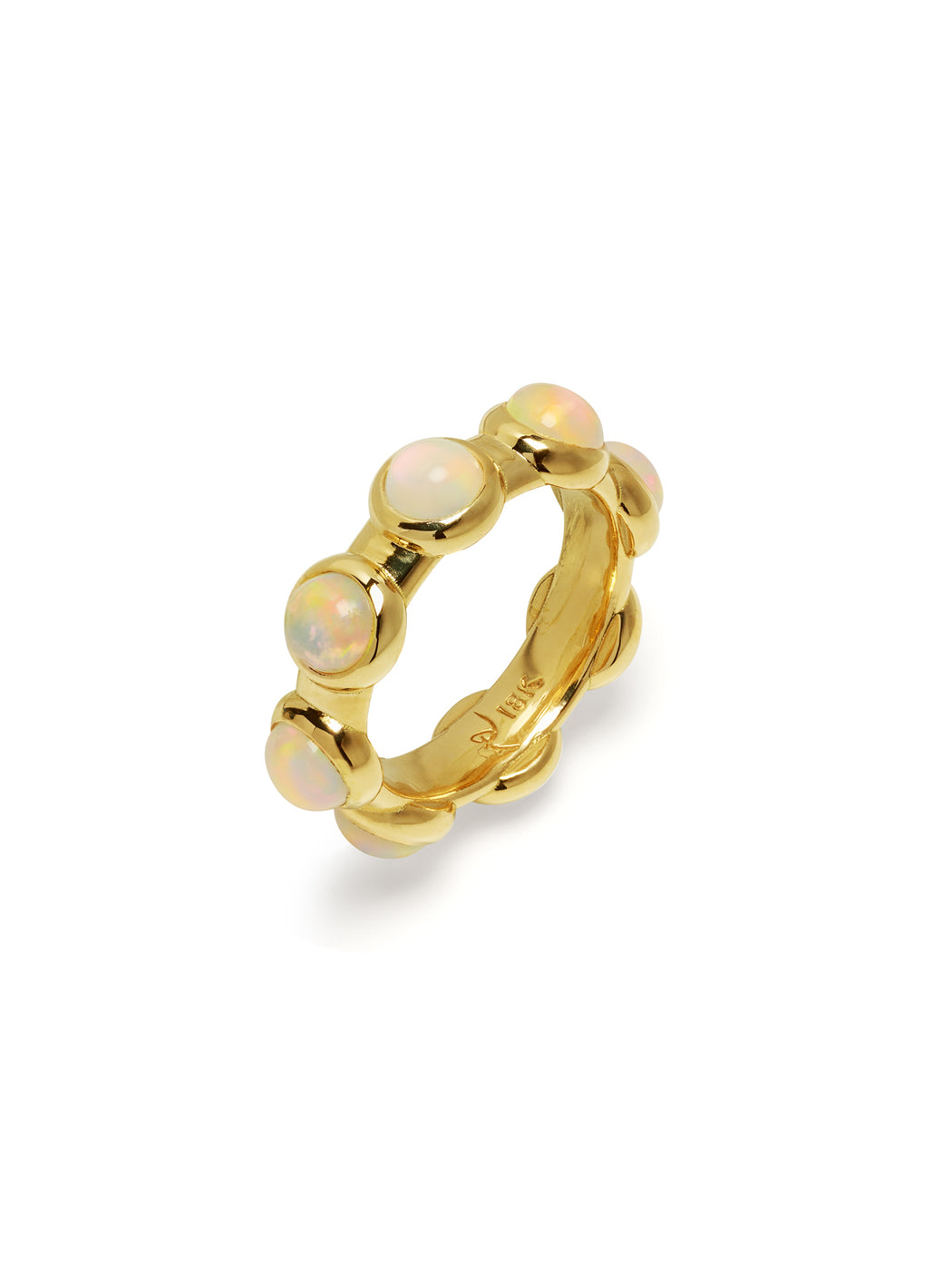 Opal Small Vic Yellow Gold Ring