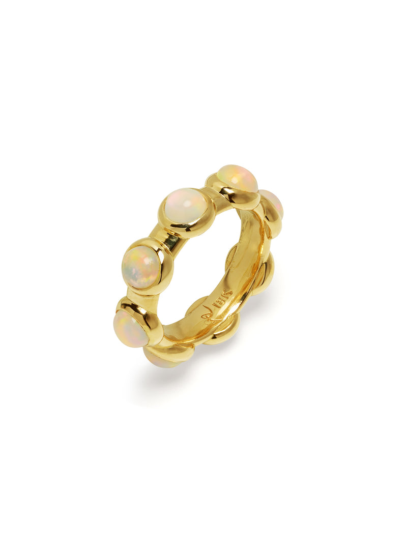 Opal Small Vic Yellow Gold Ring