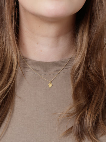 Mushy Teeny Tiny Yellow Gold Necklace